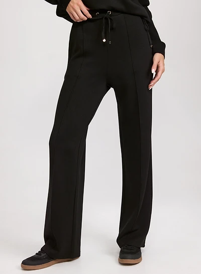 Pull-On Straight-Leg Pants