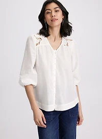 Crochet Detail Blouse