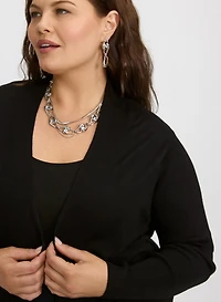 Cardigan ouvert style tunique