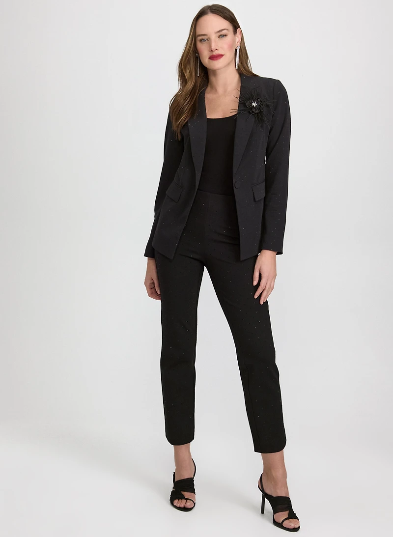 Stud Embellished Blazer & Sofia Rhinestone Pants