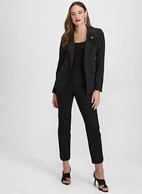 Stud Embellished Blazer & Sofia Rhinestone Pants