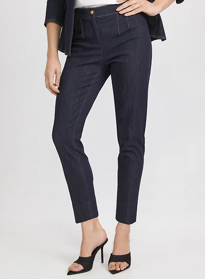 Emma Slim-Leg Denim Pants