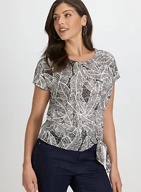 Leaf Print T-Shirt