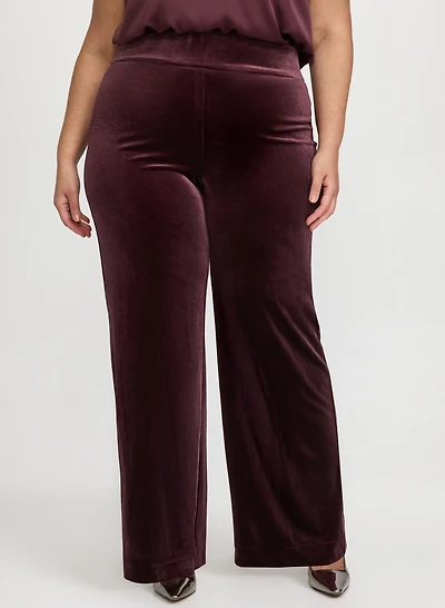 Pull-On Velvet Pants