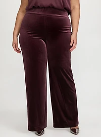 Pull-On Velvet Pants