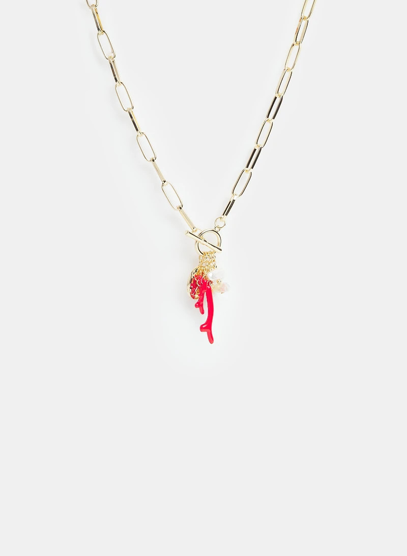 Collier à pendentifs mixtes