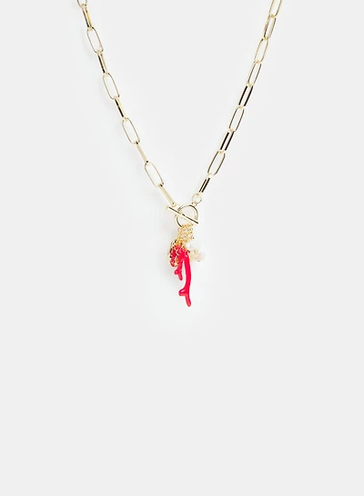 Collier à pendentifs mixtes