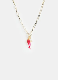 Collier à pendentifs mixtes