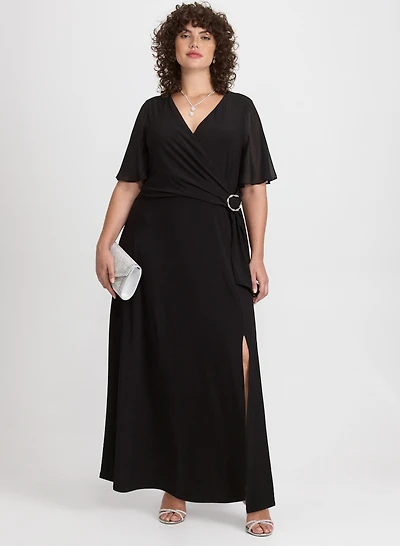 Jersey Slit Dress
