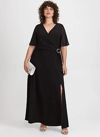 Jersey Slit Dress