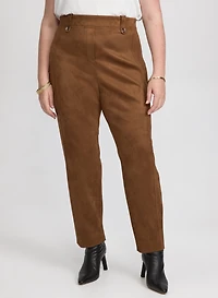Pantalon Sofia en suède végane