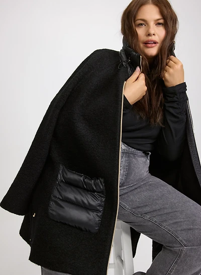 Boiled Wool Coat