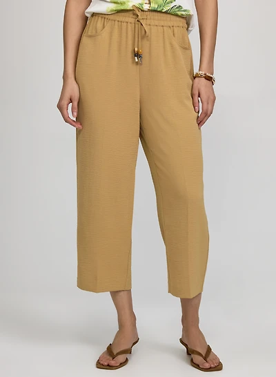 Straight-Leg Crinkle Capris