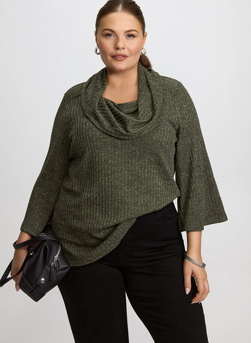 Melange Knit Sweater