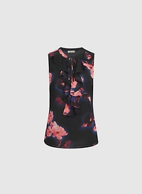 Sleeveless Floral Blouse