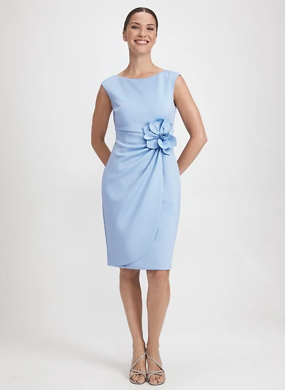 3D Floral Sheath Dress