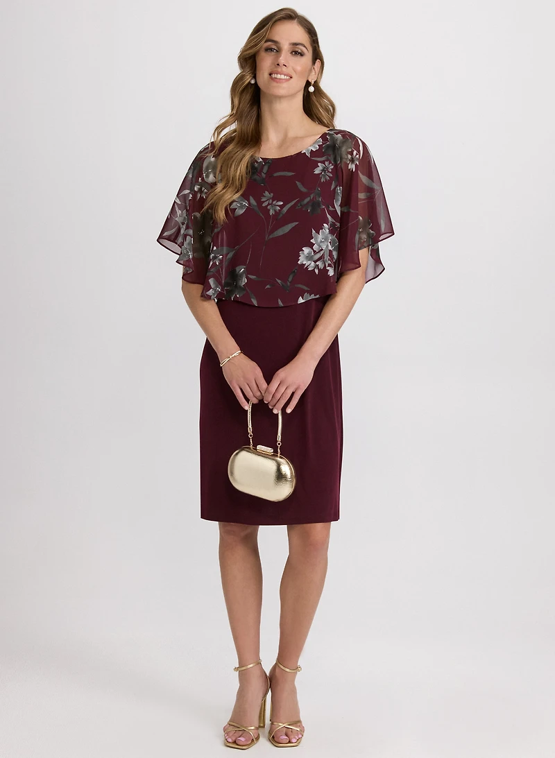 Floral Capelet Dress