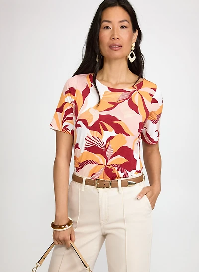 Graphic Floral Top