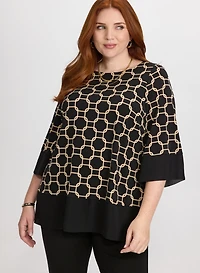Chain Print Blouse