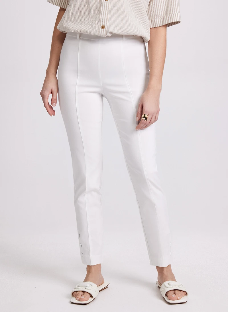 Slim Pull-On Ankle Pants