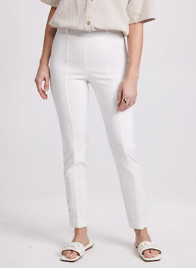 Slim Pull-On Ankle Pants