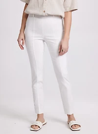 Slim Pull-On Ankle Pants