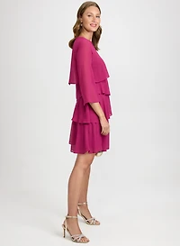 Tiered Chiffon Dress