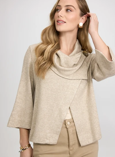 Knit Cowl Neck Top