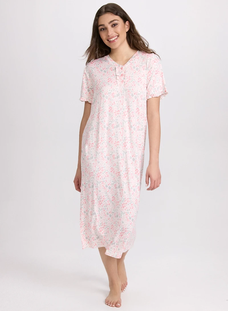 Robe de nuit à motif animal