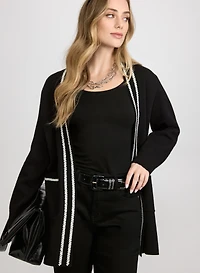 Contrast Stitch Cardigan