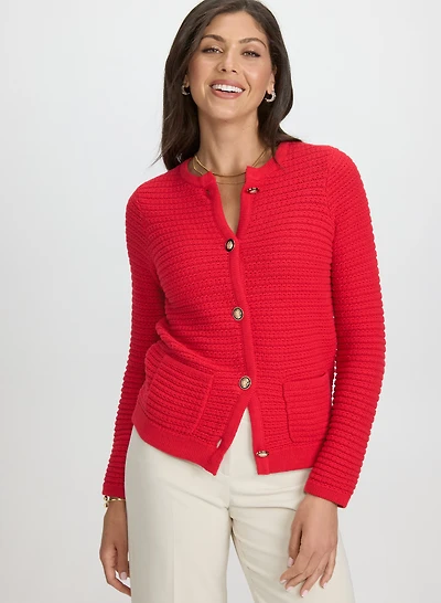 Textured Knit Cardigan