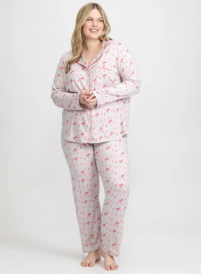 Ensemble de pyjama à noeuds en ruban