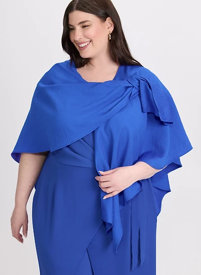 Textured Pull-Through Shawl