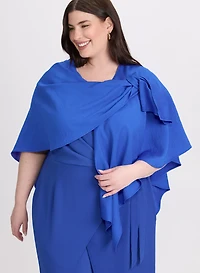 Textured Pull-Through Shawl