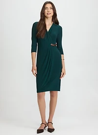 Buckled Tab Detail Dress