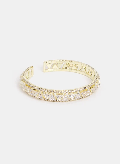 Crystal Detail Cuff Bracelet