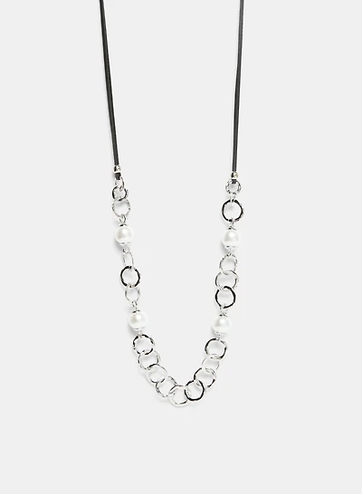 Collier à insertion de perle