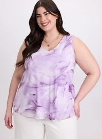 Haut à motif d'aquarelle