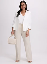 Veste courte et pantalon à jambe large