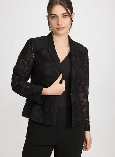 Mesh Applique Jacket