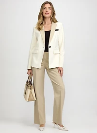 Colour Block Blazer & Lily Straight-Leg Pants
