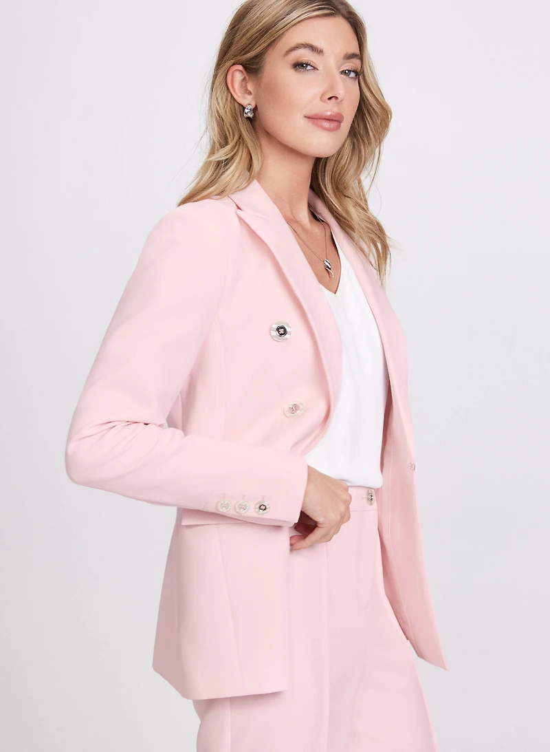 Blazer à effet de double boutonnage
