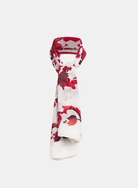 Foulard floral en chiffon