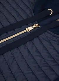 Zip Nylon Trim Top