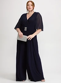 Joseph Ribkoff - Jeweled Chiffon Jumpsuit