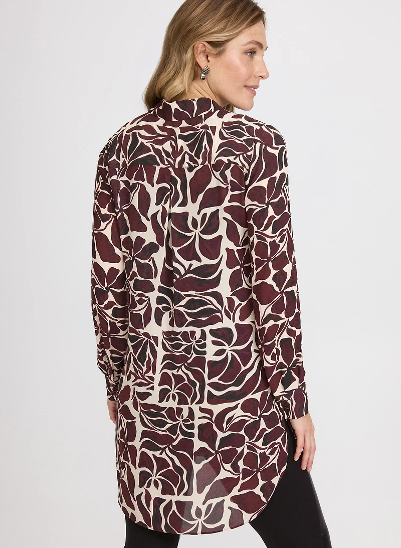 Leaf Print Blouse