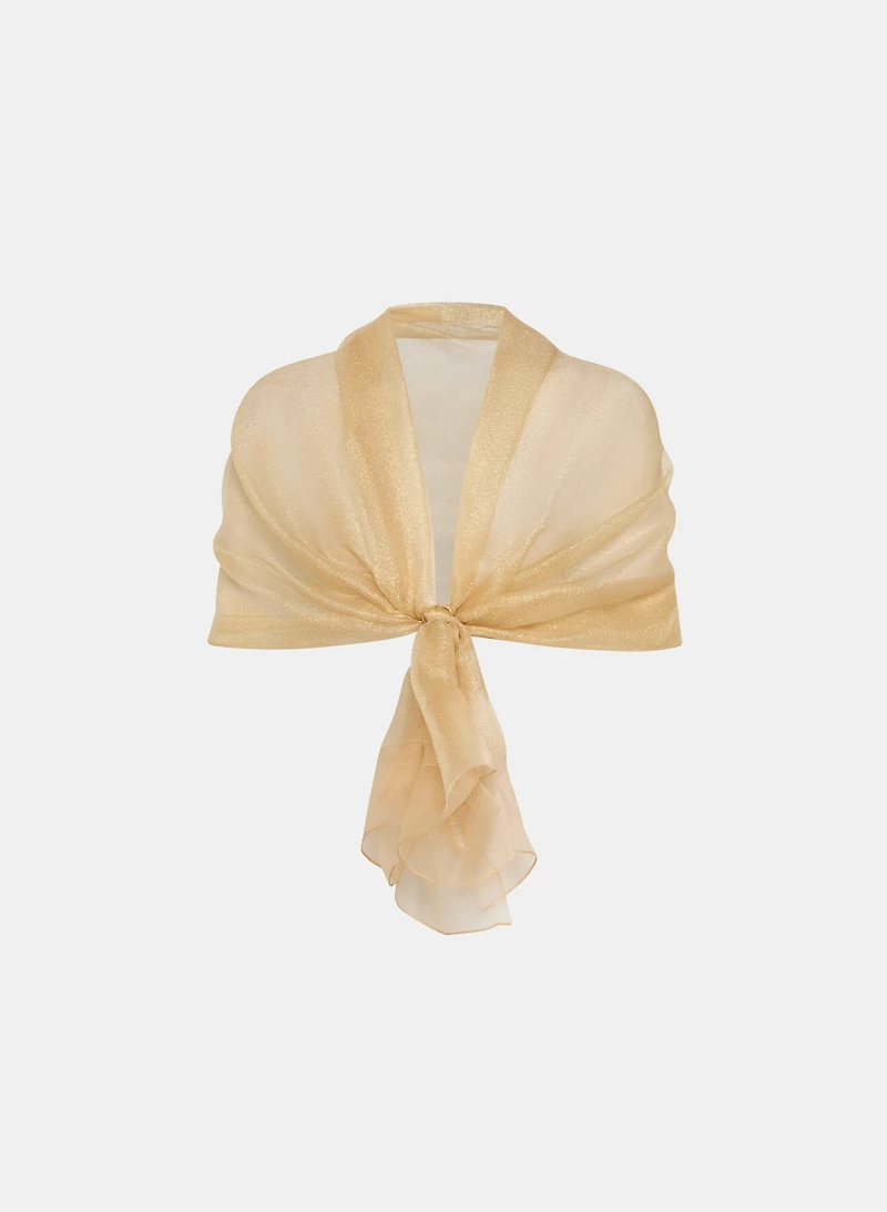 Metallic Organza Shawl