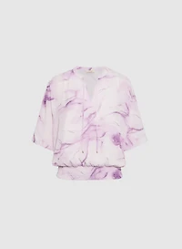 Blouse à motif marbré
