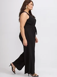 Tie-Waist Jumpsuit