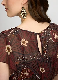 Paisley Chiffon Dress